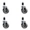 Service Caster 5'' Semi Steel Swivel 1-1/2'' Expanding Stem Caster Set with Brake, 4PK SCC-EX20S514-SSS-TLB-112-4 - alternate 1